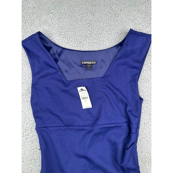 Express side ruched side zip dress NWT sz 2 - Picture 3 of 5